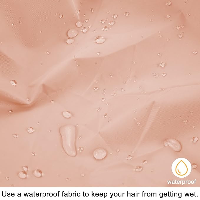 Edoneery Reusable Shower Caps for Women, Waterproof Long Hair Bonnet