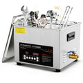 ACMESONIC Ultrasonic Cleaner 15L Dual-Frequency Professional Digital Stainless Steel Cleaning Machine with Heater Timer for Denture, Coins, Small Metal Parts, Circuit Board, Lab Tools, etc