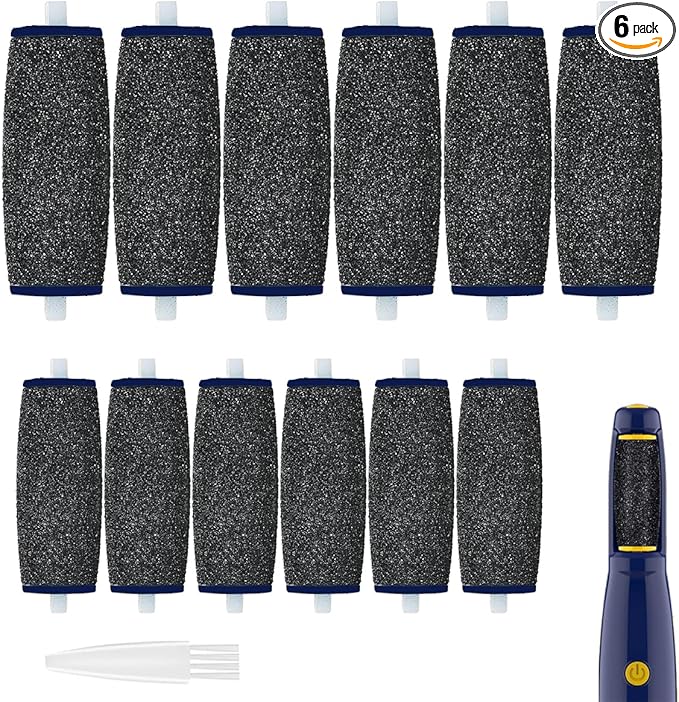 Replacement Roller Compatible with Dr. Scholl's Callus Remover Electronic Foot File-Extra Coarse (12 Pack)