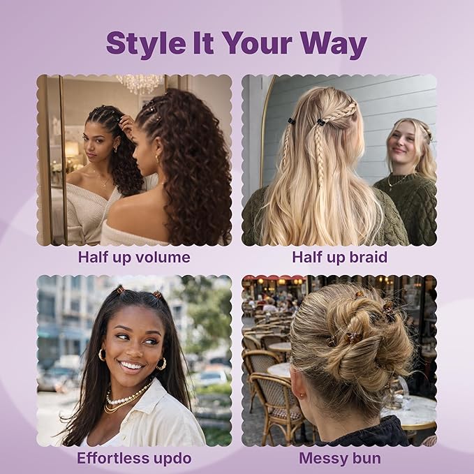 Goody SlideProof Mini Claw Clips, Stylish, Secure Grip Small Hair Clips, Styling Accessories for All Occasions, Ideal for Fine Hair Types, Gifts for Women & Girls, Black and Tortoiseshell, 16 Ct