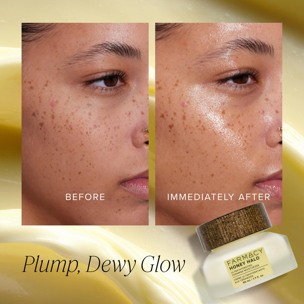 Farmacy Melt & Moisturize Duo - Travel Size Skin Care Set with Green Clean Makeup Remover Balm & Honey Halo Moisturizer Face Cream - Cleanses Skin & Hydrates for a Plump, Dewy Glow (2 Count)