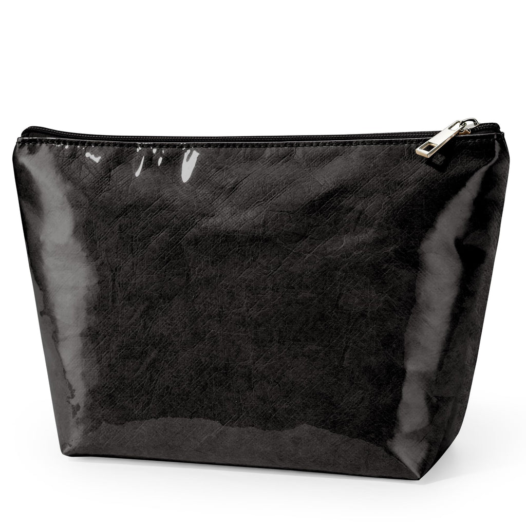 WLLWOO PVC Waterproof Makeup Bag Kraft Paper Cosmetic Bag Travel Toiletry Zipper Pouch Organizer for Women Purse