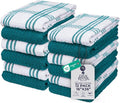 DAN RIVER Premium Kitchen Towels - [Pack of 12] 100% Cotton (16x 26 Inches) -Super Soft,Highly Absorbent, Quick Dry, Dish Towels for Kitchen Towels -Teal