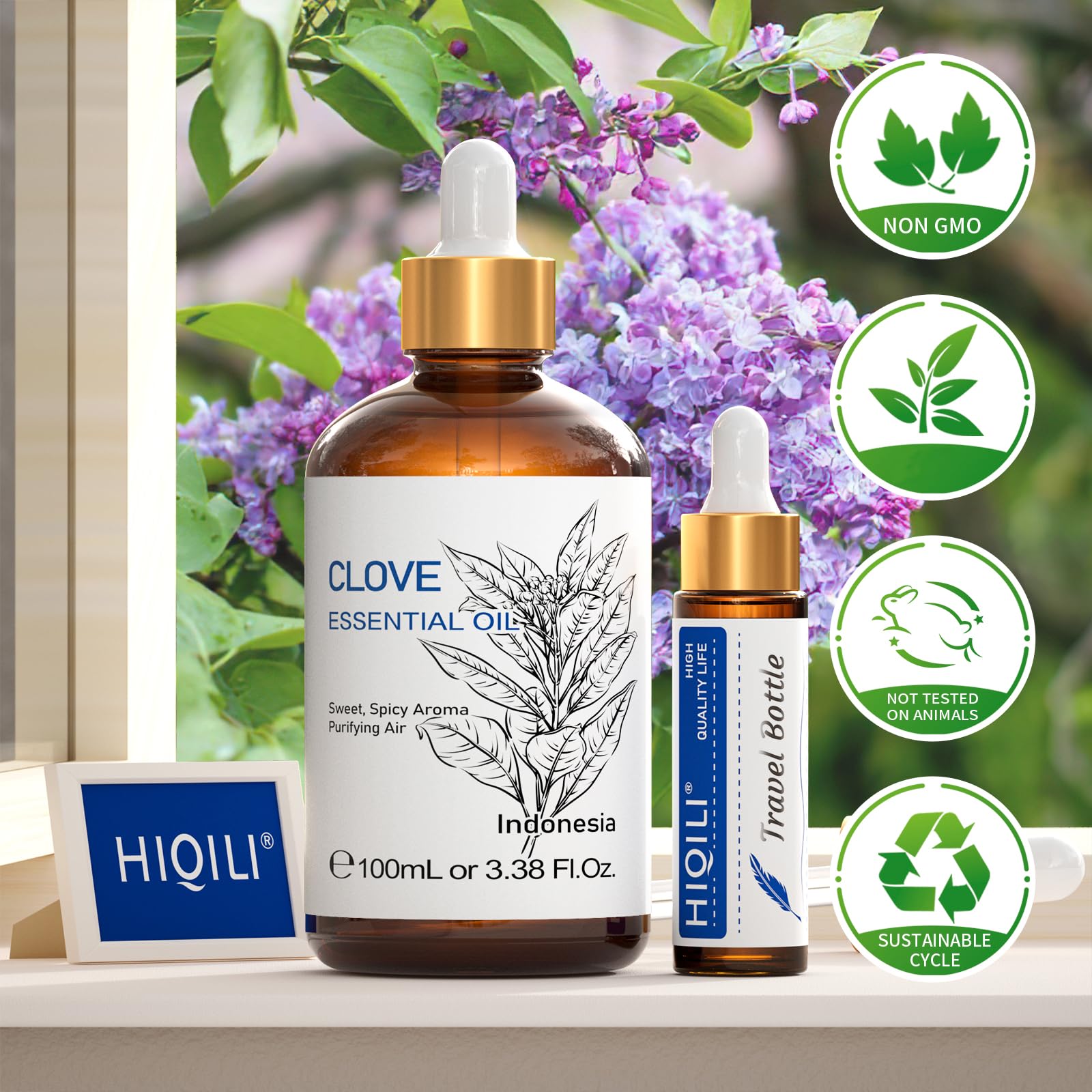 HIQILI Clove Oil for Aromatherapy, Clean Spray, Soap Making, Candle Making