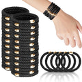 Hair Ties No Damage - 60PCS Ponytail Holders - Elastic Hair Ties for Thick Hair - Braided Hair Bands for Women Girls's Hair - Black