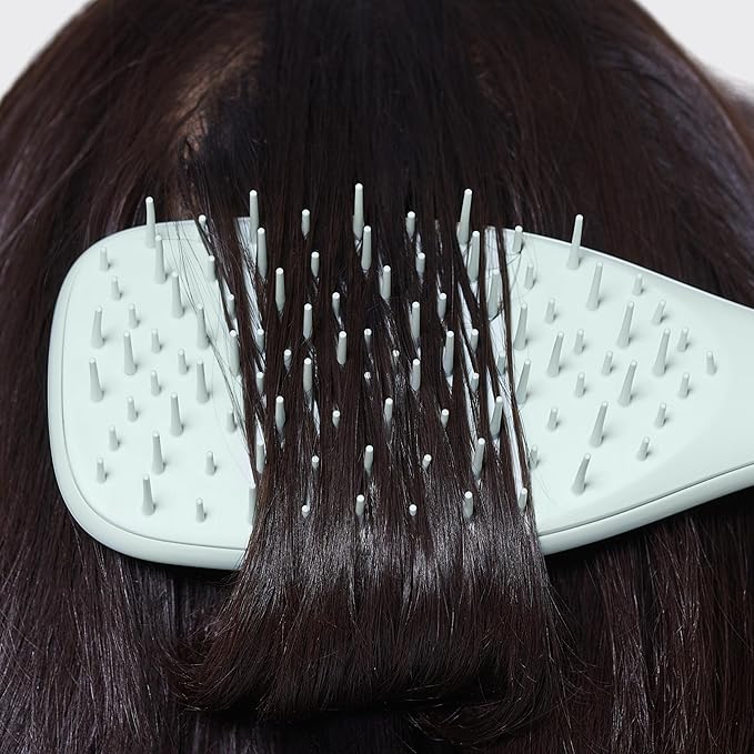 Tangle Teezer Extra Gentle Detangler Brush, Fragile Hair, Eucalyptus Green