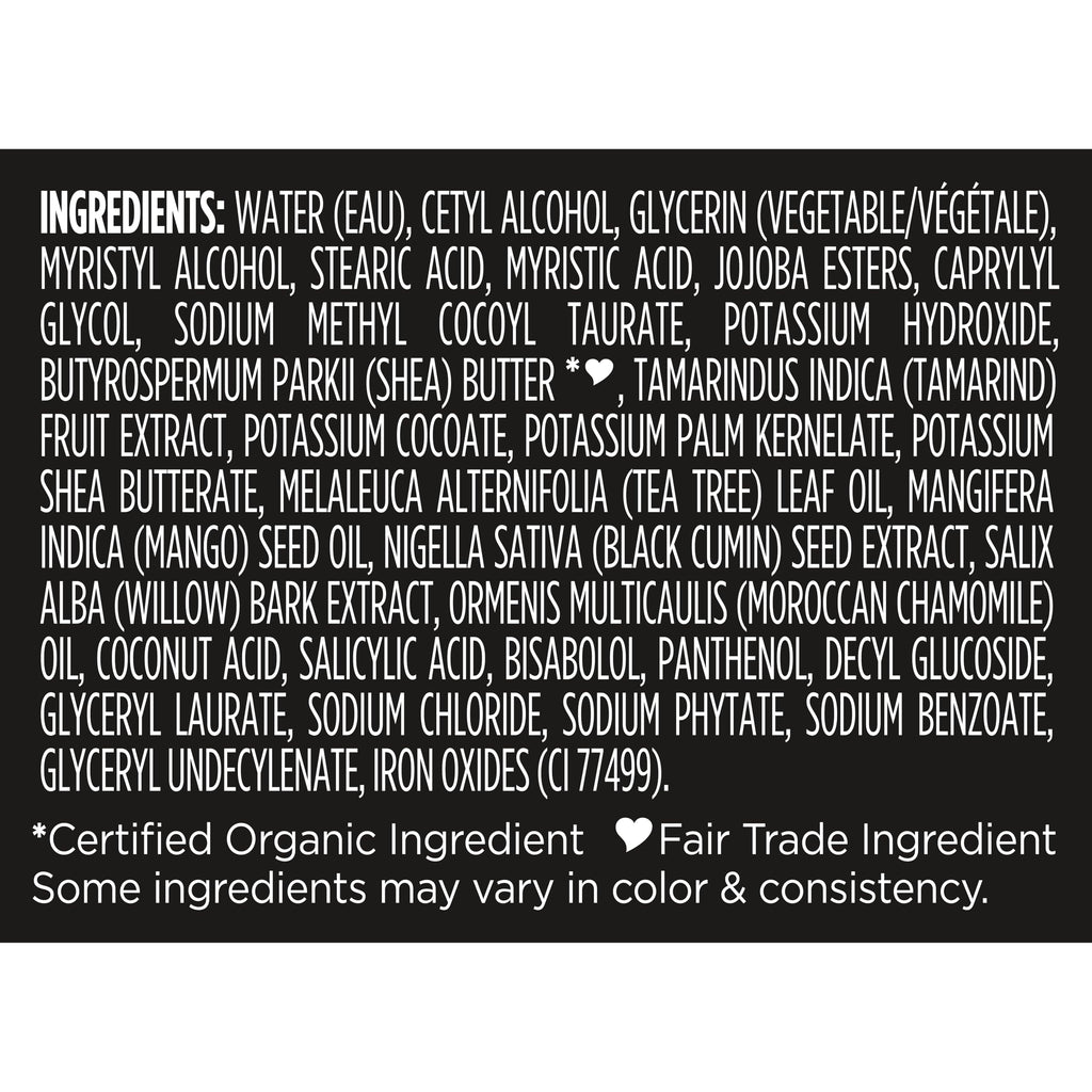 Sheamoisture Facial Wash and Scrub for Blemish Prone Skin African Black Soap to Clarify Skin 4 oz