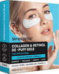 Collagen Eye Patches with Retinol & Hyaluronic Acid Mask - Depuffing Under Eye Patches for Puffy Eyes and Dark Circles - Cooling Undereye Masks for Women & Men - Parches Para Ojeras - 15 Pairs