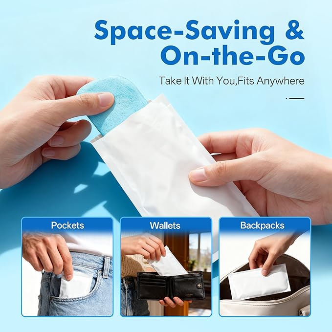 DICEVER Disposable Cooling Eye Mask for Puffy Eyes, Cold Eye Mask for Eyes Tension Stress Relief, Eye Ice Pack for Cold Compress, 10 Packs