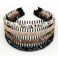 JOBAND headbands for women non slip hair bands for women's hair Zig Zag Headbands(pack of 4)