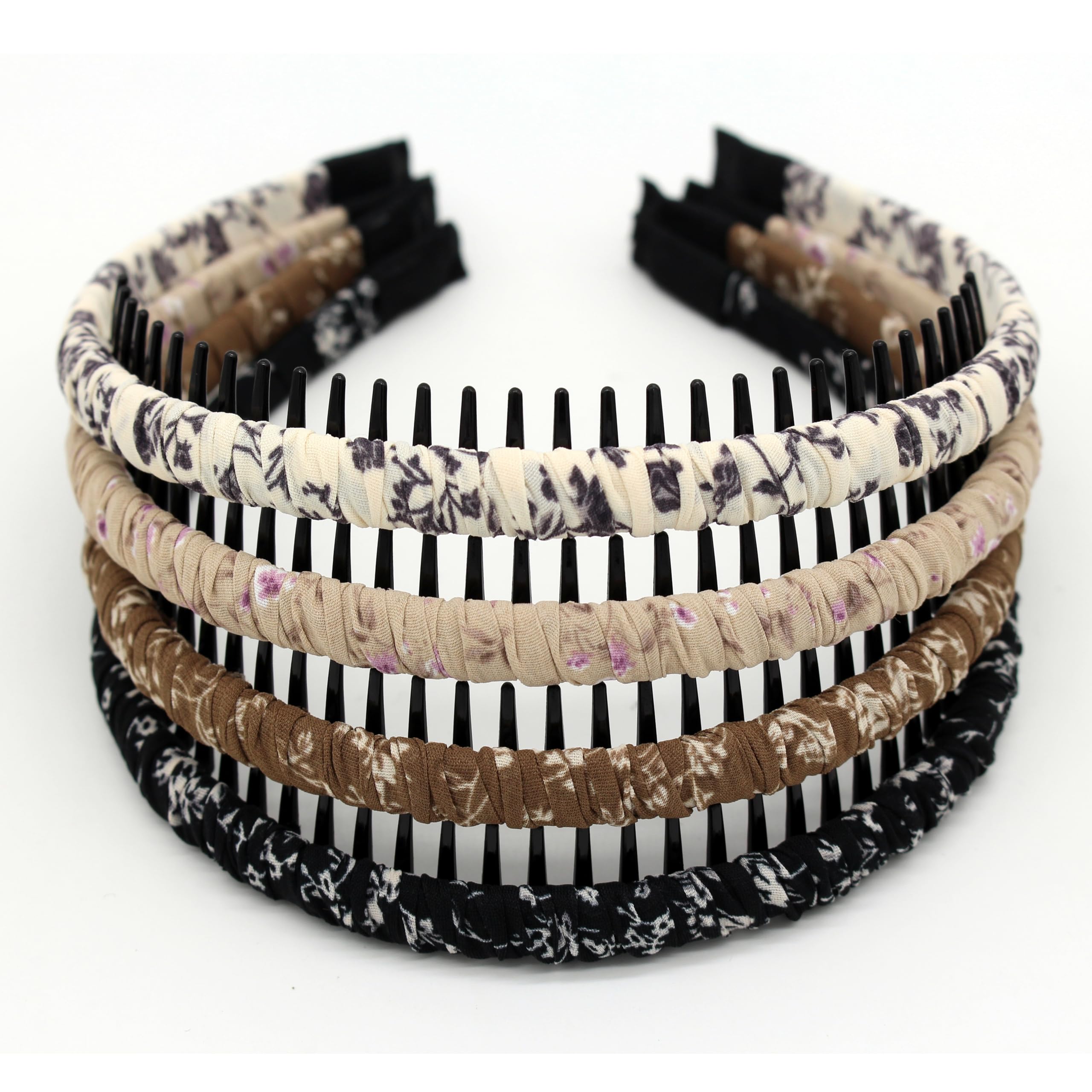 JOBAND headbands for women non slip hair bands for women's hair Zig Zag Headbands(pack of 4)