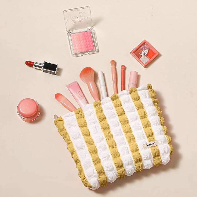 Purbert Bubble Cloud Makeup Bag - Large Capacity Travel Cosmetic Organizer