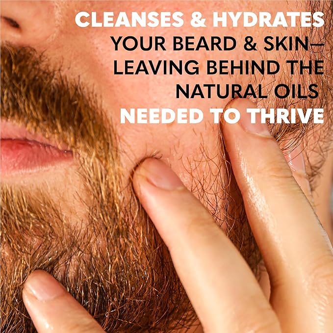 The Beard Club Citrus Beard & Face Wash– All-in-One Cleanser, Softens & Nourishes Facial Hair, Hydrates & Cleans Skin, Paraben & Sulfate-Free