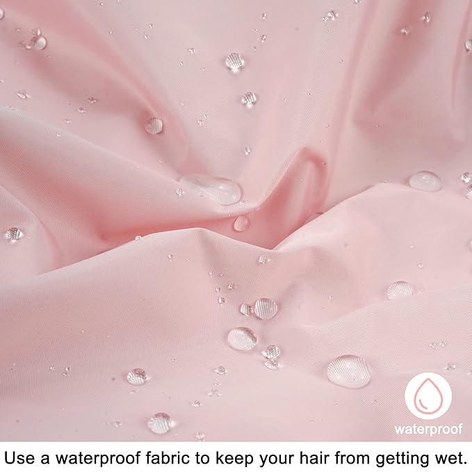 Edoneery Reusable Shower Caps for Women, Waterproof Long Hair Bonnet