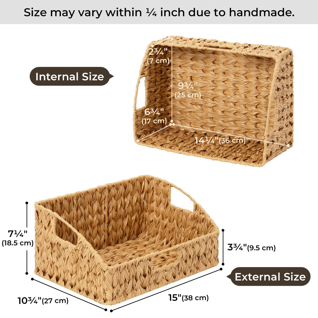 GRANNY SAYS Wicker Storage Basket for Shelves, Large Wicker Basket