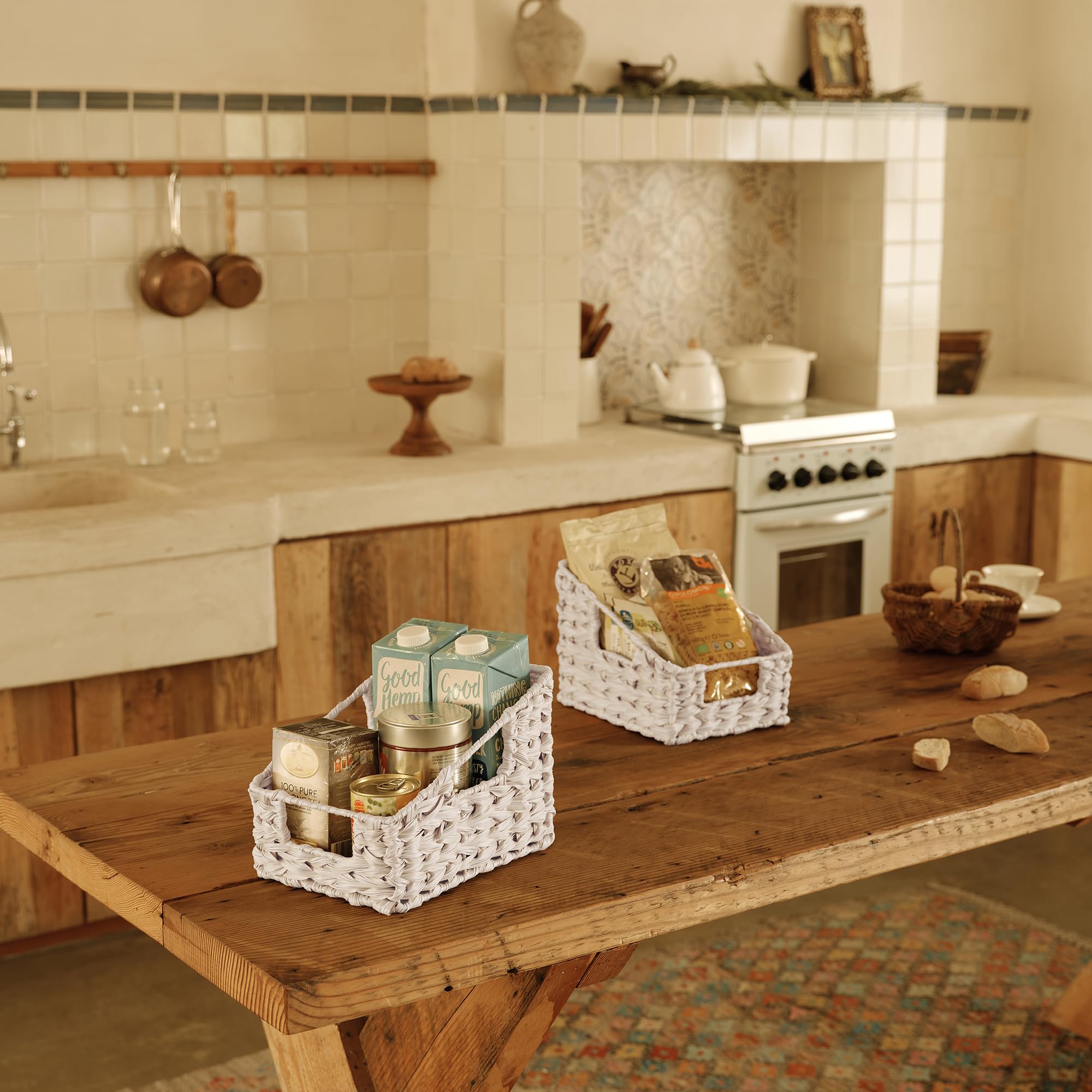 GRANNY SAYS Wicker Baskets for Organizing, Wicker Baskets for Storage