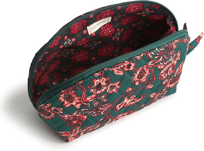 Vera Bradley Women's Premium Cotton Mini Dome Cosmetic, Victorian Vines, One Size