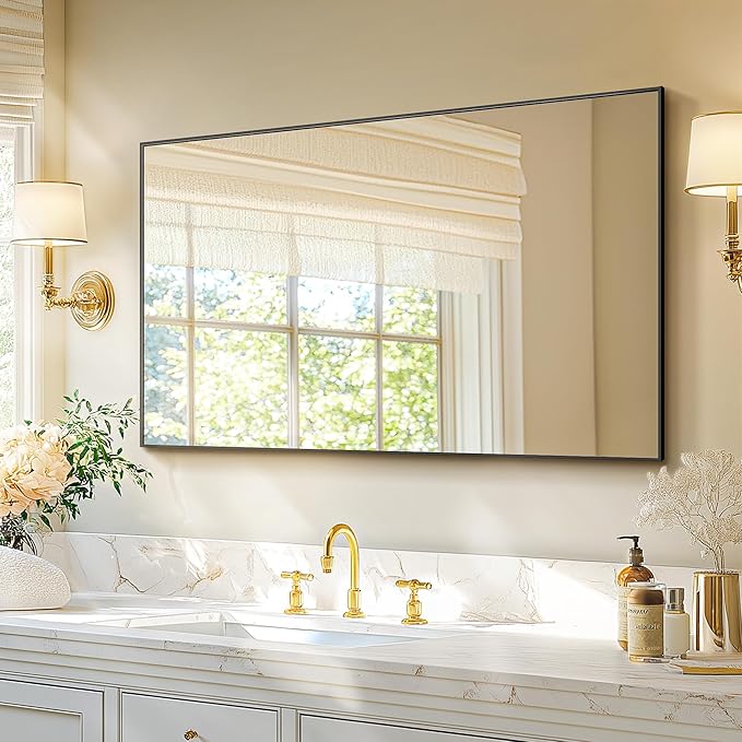 Bathroom Vanity Mirror for Wall, 30"x48" Bathroom Mirror for Over Sink