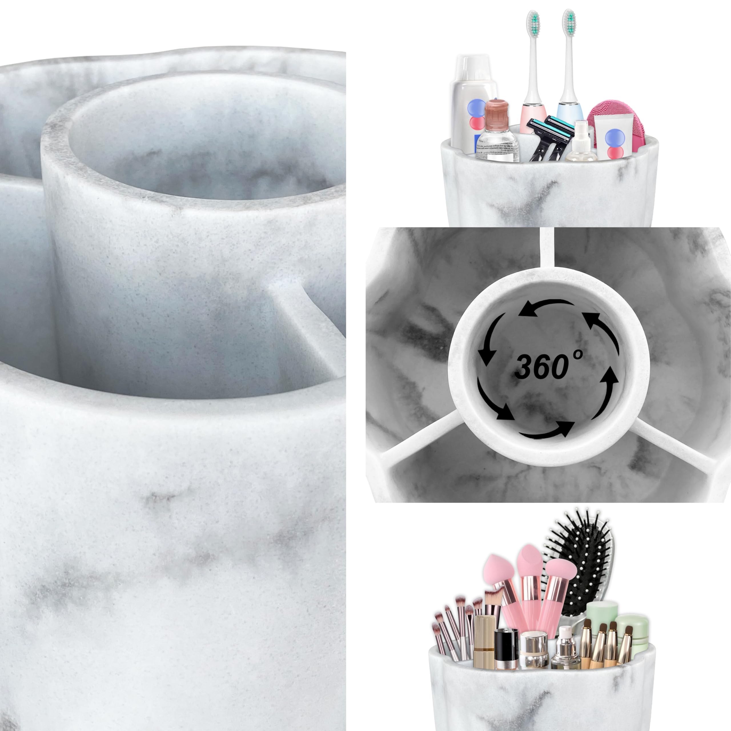 UNICYEEGAR MULTI-PURPOSE COSMETIC CAROUSEL BEAUTY ORGANIZER