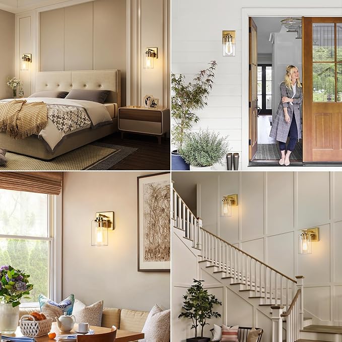 VerRon Modern Vanity Lights, Gold Bathroom Light Fixtures