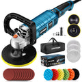 LDHTHOPI Buffer Polisher, 1600W 7 Inch/6 Inch Rotary Buffer Polisher Waxer, 7 Variable Speed 1000-3500 RPM, Detachable Handle for Car, Boat Sanding, Polishing, Waxing, 2026 Upgraded