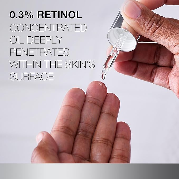 Neutrogena Rapid Wrinkle Repair Retinol Face Oil, Daily Anti-Aging Face Serum to Fight Fine Lines, Deep Wrinkles, & Dark Spots, 1.0 fl. oz