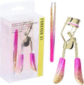 Eyelash Curler & Tweezer Set - 2pc Lash Kit w/Precision Lash for Women