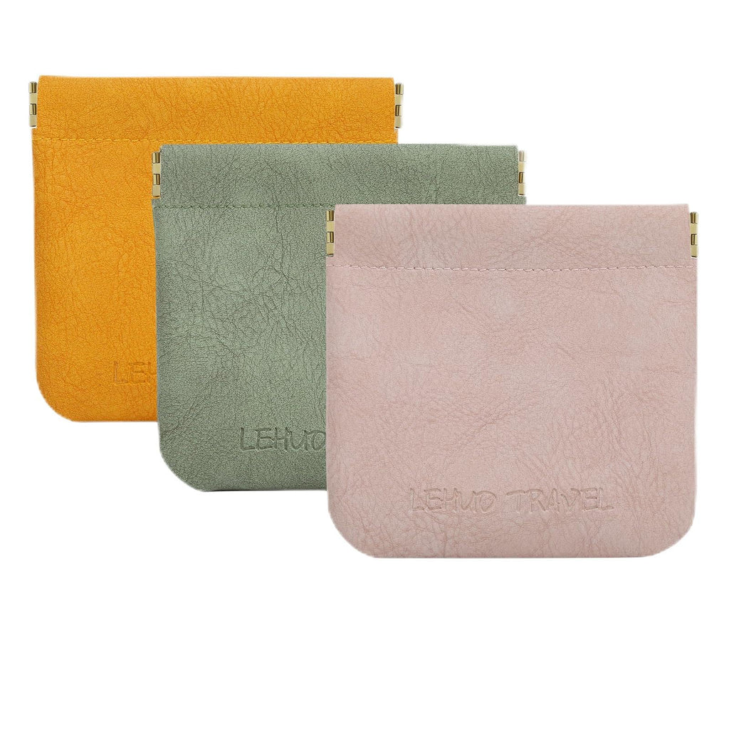 RIGHT AWAY 3 PCS Small Makeup Bag for Purse,Mini Cosmetic Organizer Make Up Bag for Women,Squeeze Coin Purse Pouch,Portable Tiny Makeup Pouches for Cosmetic Accessories,Lipstick, Jewelry, Card, Coins