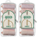 Wicked Glinda 6PK Satin Rollers - hair rollers - foam rollers - heatless hair curlers - Scunci by Conair (Pack of 2)