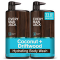 Every Man Jack Hydrating Body Wash for Men, Eucalytpus Mint, Value 2pk