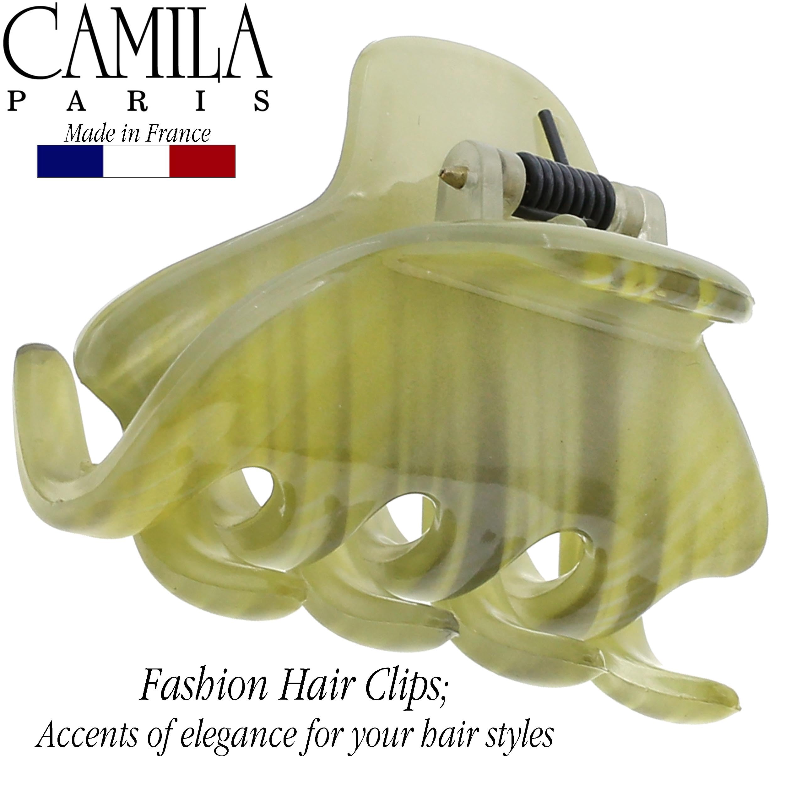 Camila Paris CP3196 French Small Hair Clips for Women, 1.75" Small Claw Clip Fashion Styling Mini Hair Clip Accessories for Women, Strong Hold No Slip Grip Cute Claw Clips, Made in France