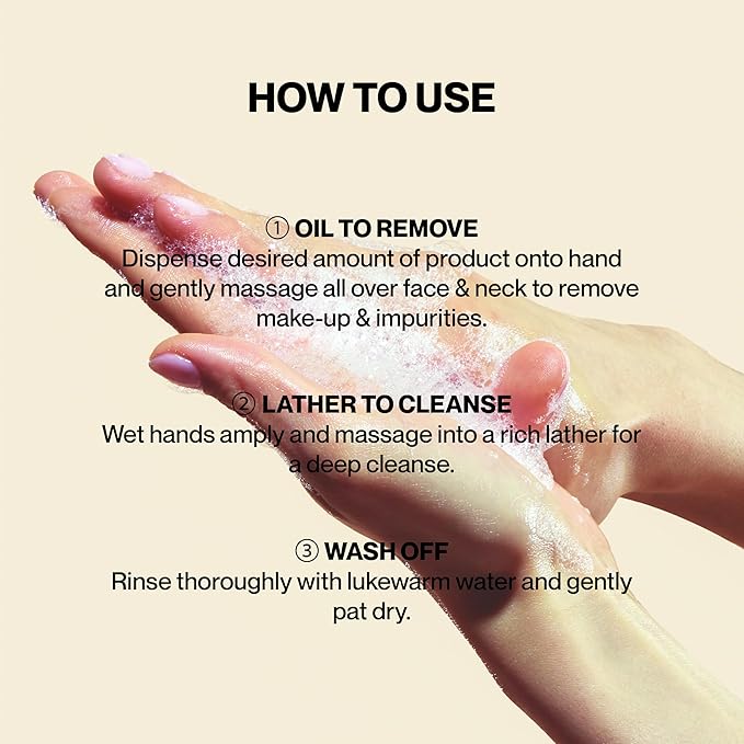 Knours. Korean 2-in-1 Makeup Remover | Oil-to-Foam Non-Stripping Cleanser | Jojoba + Honey | Non-Drying | 145ml/4.97oz