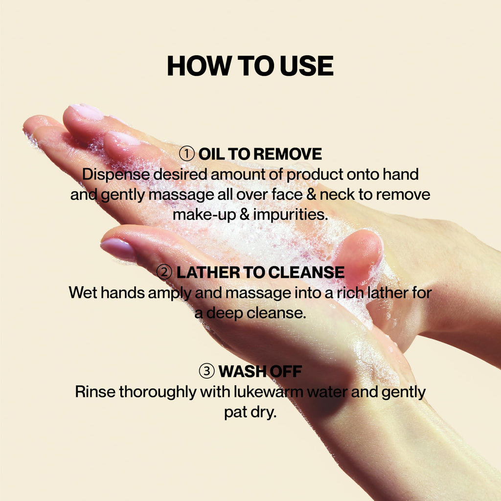 Knours. Korean 2-in-1 Makeup Remover | Oil-to-Foam Non-Stripping Cleanser | Jojoba + Honey | Non-Drying | 145ml/4.97oz