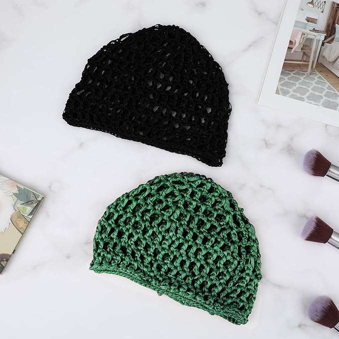 Wig Cap Thick Long Hair Caps Adjustable Net Mesh Braided Weaving Making Crochet Sew Weave Fishnet Grip Headband