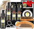 XIKEZAN Gifts for Men, Beard Kit for Mens Care & Grooming with Sweet Tobacco Beard Oils,Wash,Conditioner,Balm,Brush,Comb,Scissors,Cool Birthday Valentines Fathers Christmas Gifts for Men Him Husband
