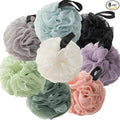 Loofah Sponges for Shower,Best Sellers 8 Pack - Black, Gray, Blue, Pink, Purple, Light Green, Beige & Dark Green