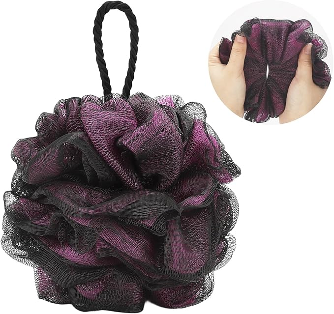 Loofah Sponge 60g/Piece, Bath Sponge Pouf Shower Loofah Body Scrubber Exfoliator Pack of 4