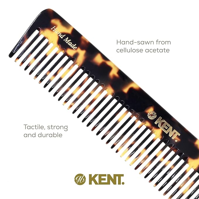 Kent 92T TY Wide Tooth Women’s Detangler Comb for Curly, Wavy, and Thick Hair – Ideal for Use on Wet Hair – Gentle, Shower Comb for – Anti-Static, Smooth - Styling Tool by Kent