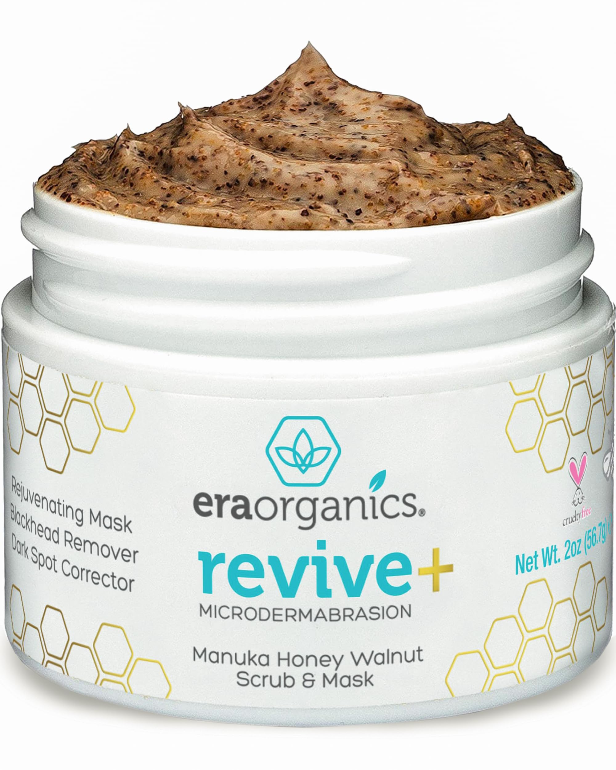 Manuka Honey Exfoliating Facial Scrub - Microdermabrasion Face Exfoliant