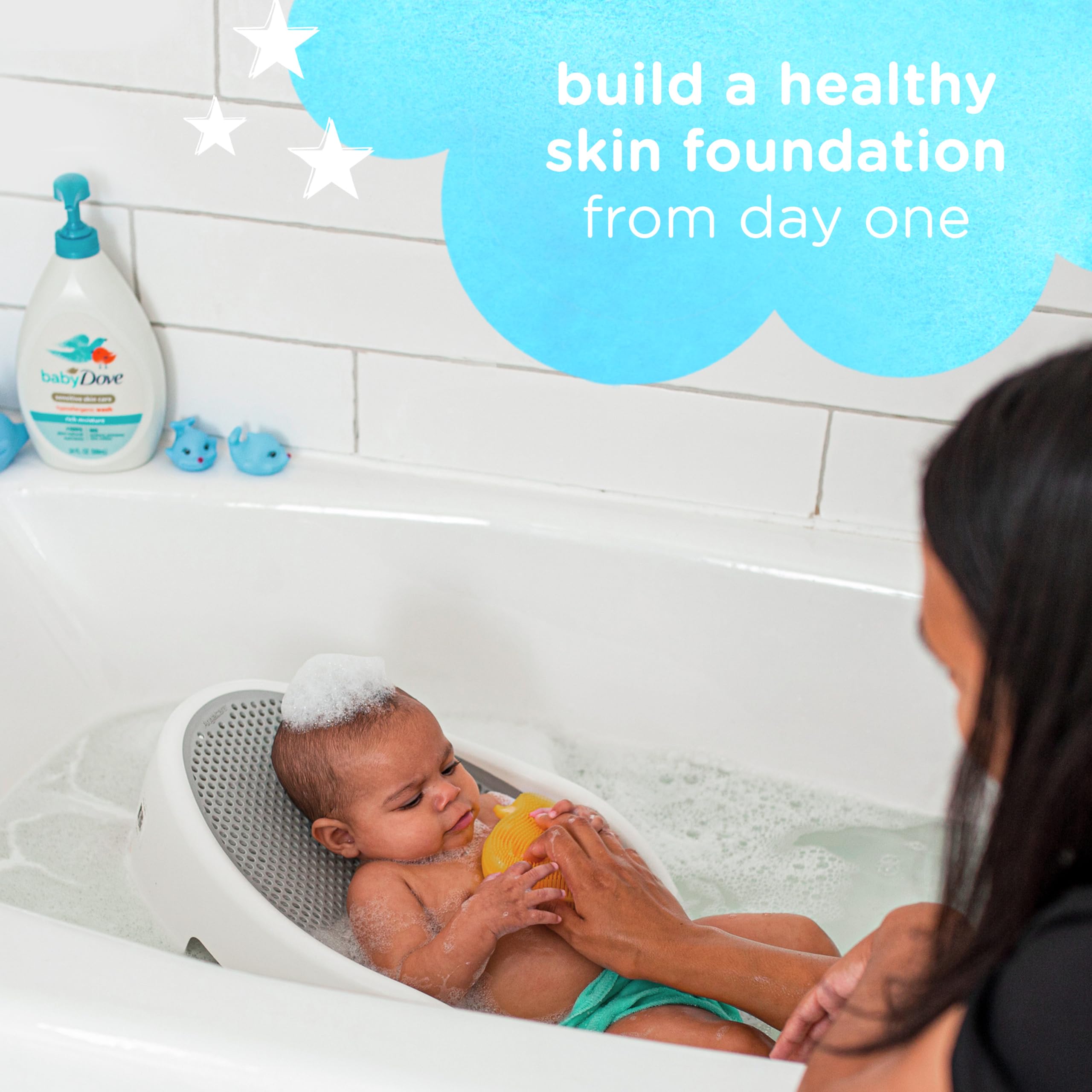 Baby Dove Sensitive Skin Care Body Wash Tear-Free and Hypoallergenic, 34oz
