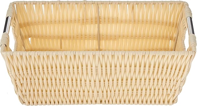 Whitmor Rattique Small Shelf Tote Latte