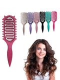 Curl Defining Brush,2026 Vented Hair Brush for Detangling Styling,Curl Defining Brush,Shaping And Defining Curls For Women And Men (Rose Red)