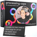 FRAMAR XL Processing Caps - Disposable Shower Caps For Women, Hair Coloring Cap, No-Mess Color Processing, No More Tight Elastic Headaches, Extra Large Coverage For Thick, Long Hair – 50 Count