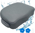 AEROiVi Hot Tub Booster Seat for Adults 5in Thick Weighted Quick Sink Gray