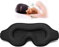 Sleep Eye Mask for Men Women, Lash Extensions 3D Sleeping Mask, Travel Blackout Night Blindfold Eye Shade Cover with Adjustable Strap (Black)