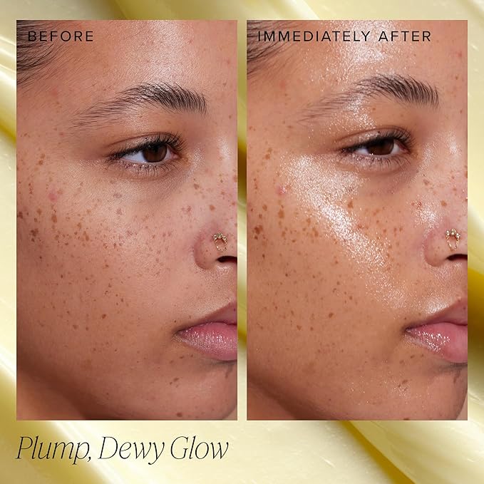 Farmacy Ceramide Face Moisturizer - Honey Halo Ultra Hydrating Facial Moisturizer with Buckwheat Honey + Ceramides - Helps Restore Barrier + Replenish Dryness - Plumping Skin Care for Dry Skin (9ml)