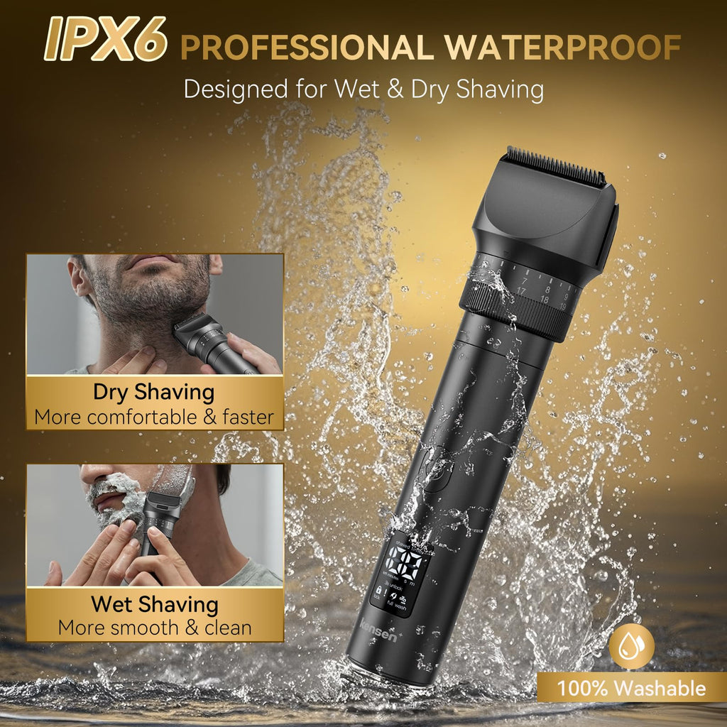kensen Beard Trimmer for Men, 42 Adjustable Length Setting Mustache Trimmer
