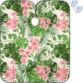 Visesunny Barber Cape - Tropical Hibiscus Floral Polyester Hair Cutting Salon Apron Anti-Static Haircut Water-Resistant Shaving Cloth Beard Shaving Bib Hairdressing Cape