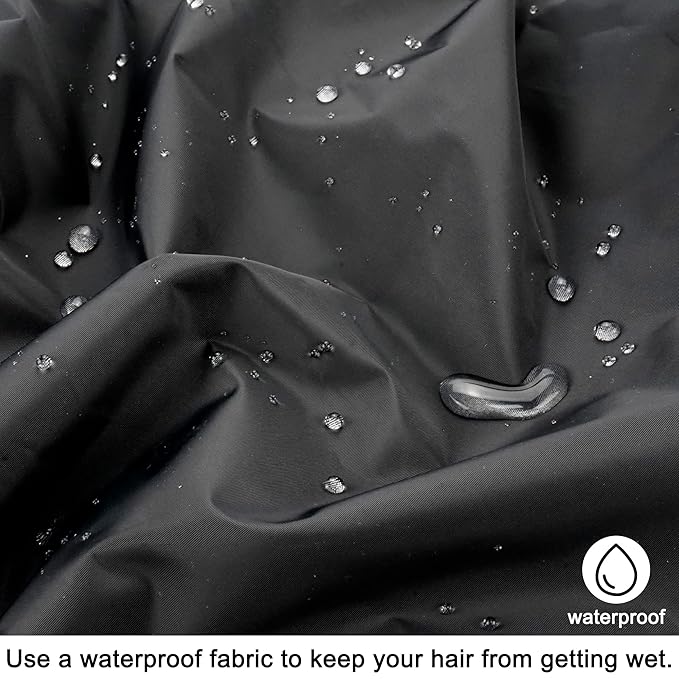 Edoneery Reusable Shower Caps for Women, Waterproof Long Hair Bonnet
