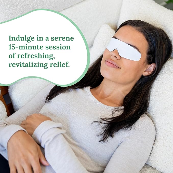 CorneaCare Rescue: Hydrogel Self Cooling Compress | Cold Eye Masks for Puffy Eyes | Self Cooling Eye Compress for Fast Relief | Travel Ready | 12 Count